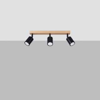 Plafonnier VERDO 3L noir