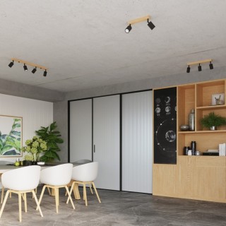 Plafonnier VERDO 3L noir