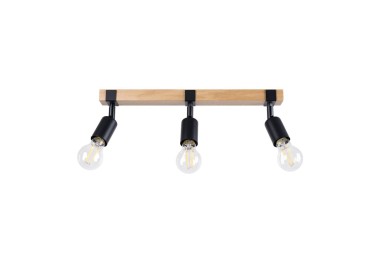 Plafonnier ZUCA 3 noir