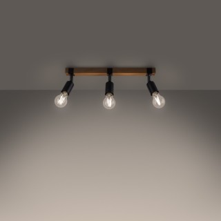 Plafonnier ZUCA 3 noir