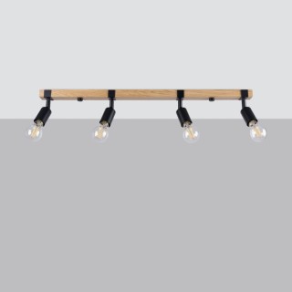 Plafonnier ZUCA 4 noir