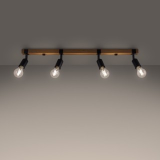 Plafonnier ZUCA 4 noir