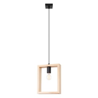 Lampe suspendue ARIES bois naturel
