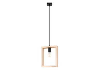 Lampe suspendue ARIES bois naturel
