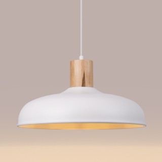 Lampe suspendue INDY blanc
