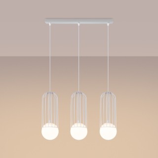 Lampe suspendue BRINA 3L blanc