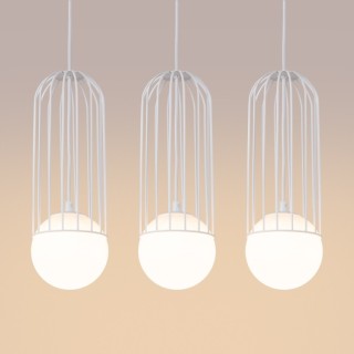 Lampe suspendue BRINA 3L blanc