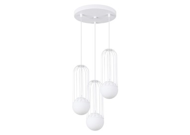 Lampe suspendue BRINA 3P blanc