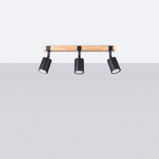 Plafonnier FAGER 3 noir