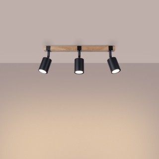 Plafonnier FAGER 3 noir