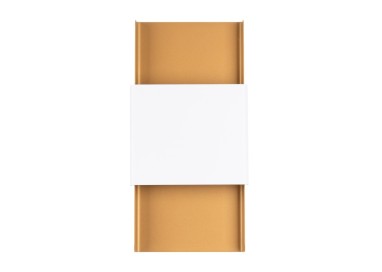 Applique DURLIN or/blanc