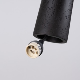 Lampe suspendue ELECTRA béton noir