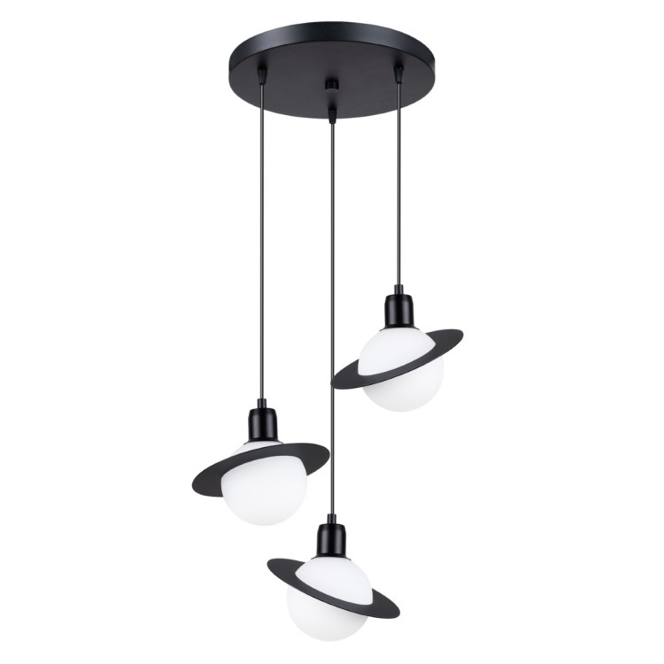 Lampe suspendue HYPERION 3P noir