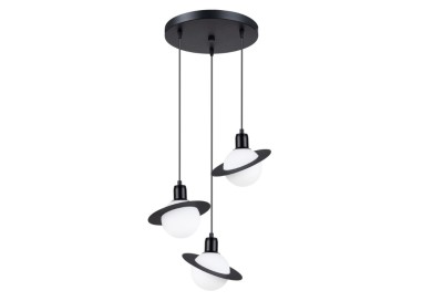 Lampe suspendue HYPERION 3P noir