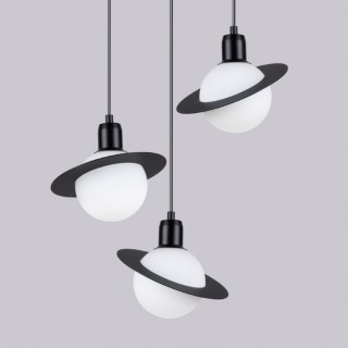 Lampe suspendue HYPERION 3P noir