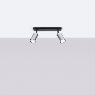 Plafonnier WINX 2 noir/chrome