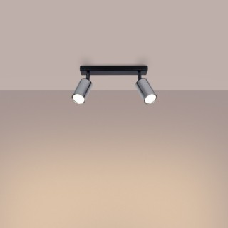 Plafonnier WINX 2 noir/chrome