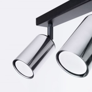 Plafonnier WINX 2 noir/chrome