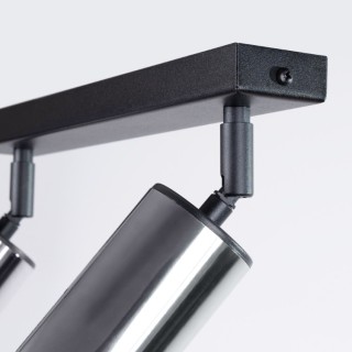 Plafonnier WINX 2 noir/chrome