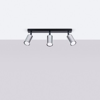 Plafonnier WINX 3 noir/chrome