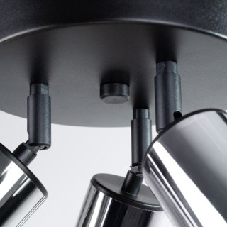 Plafonnier WINX 3P noir/chrome