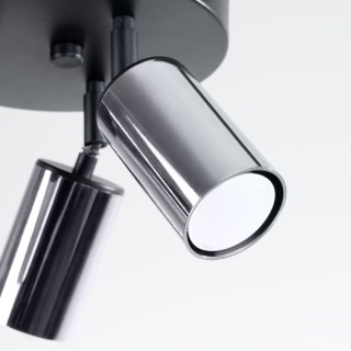 Plafonnier WINX 3P noir/chrome