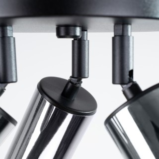 Plafonnier WINX 3P noir/chrome