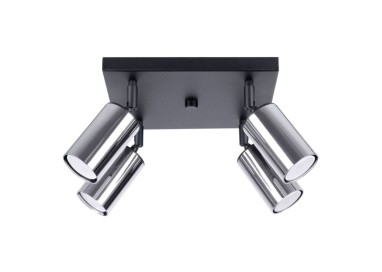 Plafonnier WINX 4 noir/chrome