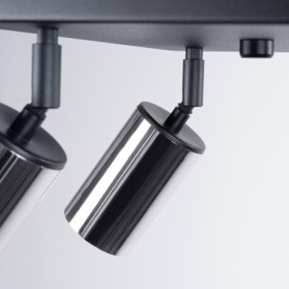 Plafonnier WINX 4 noir/chrome