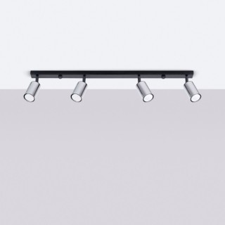 Plafonnier WINX 4L noir/chrome