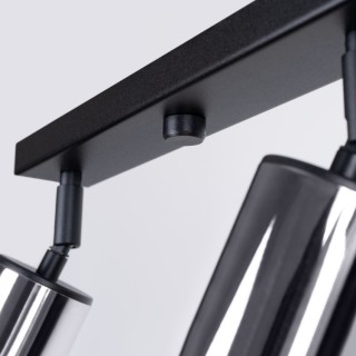 Plafonnier WINX 4L noir/chrome