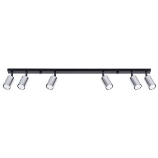 Plafonnier WINX 6L noir/chrome