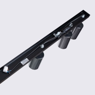 Plafonnier WINX 6L noir/chrome