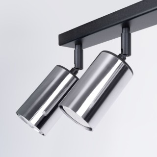 Plafonnier WINX 6L noir/chrome