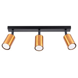 Plafonnier WINX 3 noir/cooper