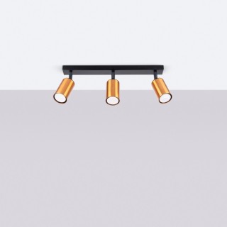 Plafonnier WINX 3 noir/cooper