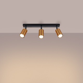 Plafonnier WINX 3 noir/cooper