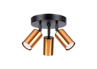 Plafonnier WINX 3P noir/cooper