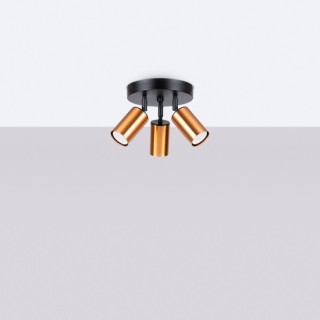 Plafonnier WINX 3P noir/cooper