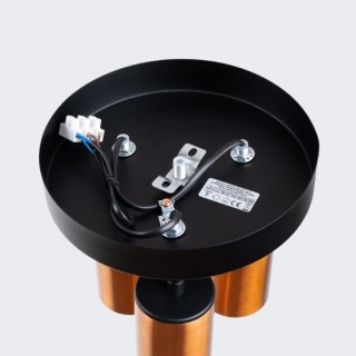 Plafonnier WINX 3P noir/cooper