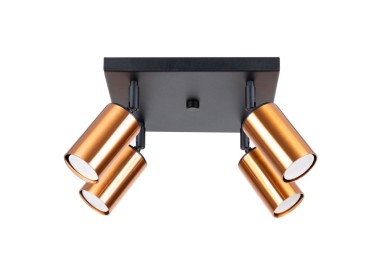 Plafonnier WINX 4 noir/cooper