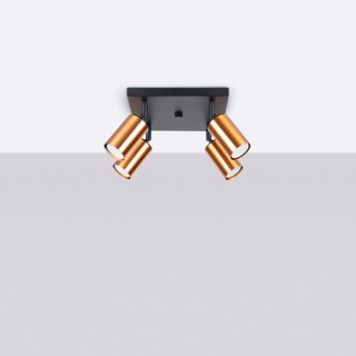 Plafonnier WINX 4 noir/cooper