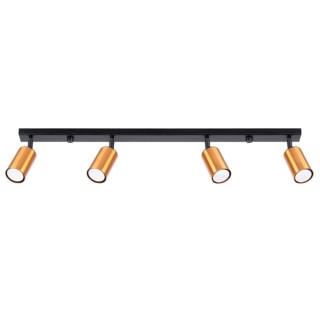 Plafonnier WINX 4L noir/cooper