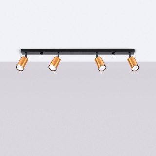 Plafonnier WINX 4L noir/cooper