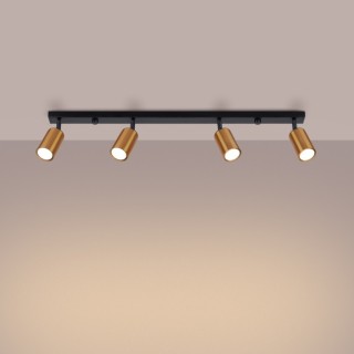 Plafonnier WINX 4L noir/cooper