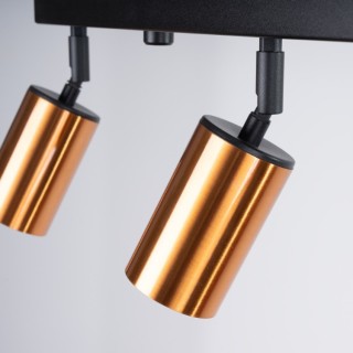 Plafonnier WINX 4L noir/cooper