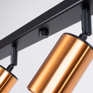 Plafonnier WINX 6L noir/cooper