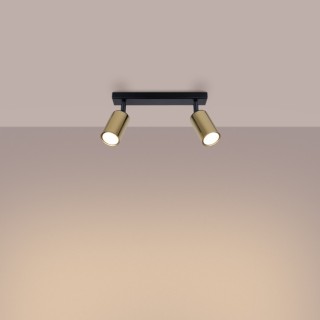 Plafonnier WINX 2 noir/doré