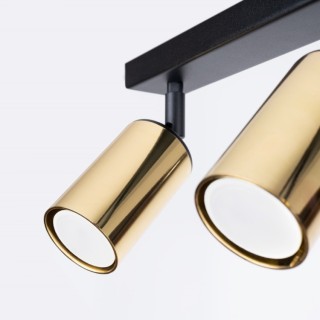 Plafonnier WINX 2 noir/doré