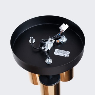 Plafonnier WINX 3P noir/doré